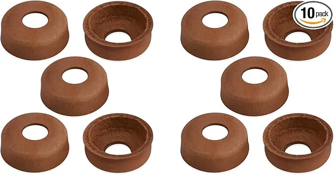 10Pcs Leather Pump Cups Compatible with Coleman lanterns and stoves (Fits for 220 200 242 425 413 236 237)(Replacement part 216-5091)-Leather Pump Cups diameter is approximately 7/8"