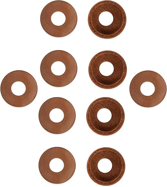 10Pcs Leather Pump Cups Compatible with Coleman lanterns and stoves (Fits for 220 200 242 425 413 236 237)(Replacement part 216-5091)-Leather Pump Cups diameter is approximately 7/8"
