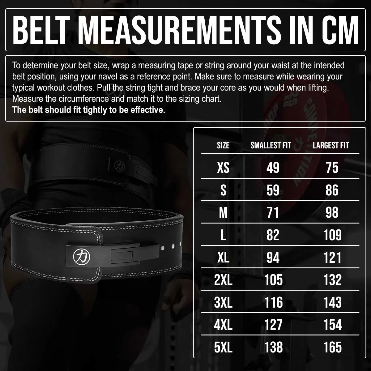 Black Lever Belt, 10mm - IPF Approved