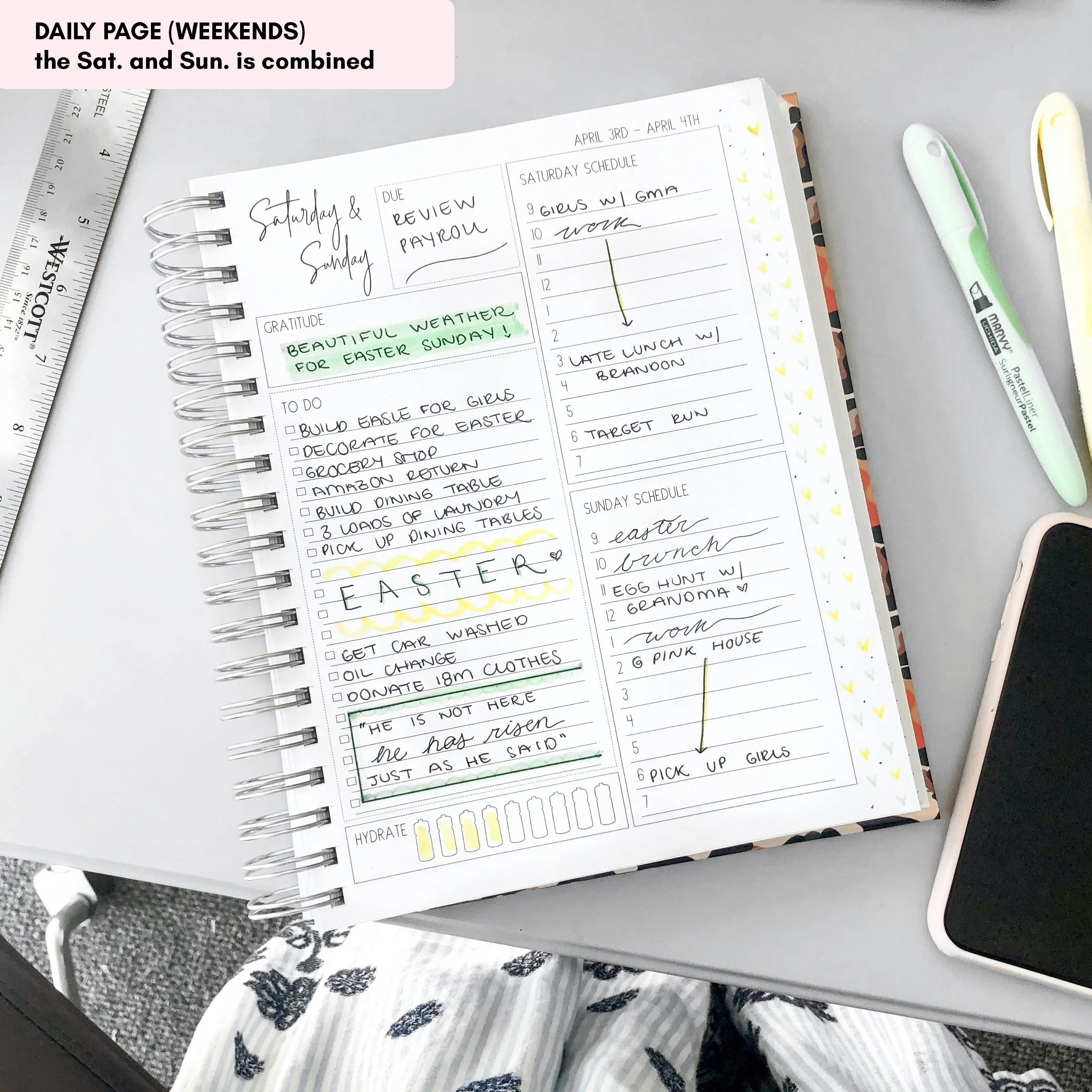 Boho Valley | All-In-One Planner (Daily, Weekly & Monthly)
