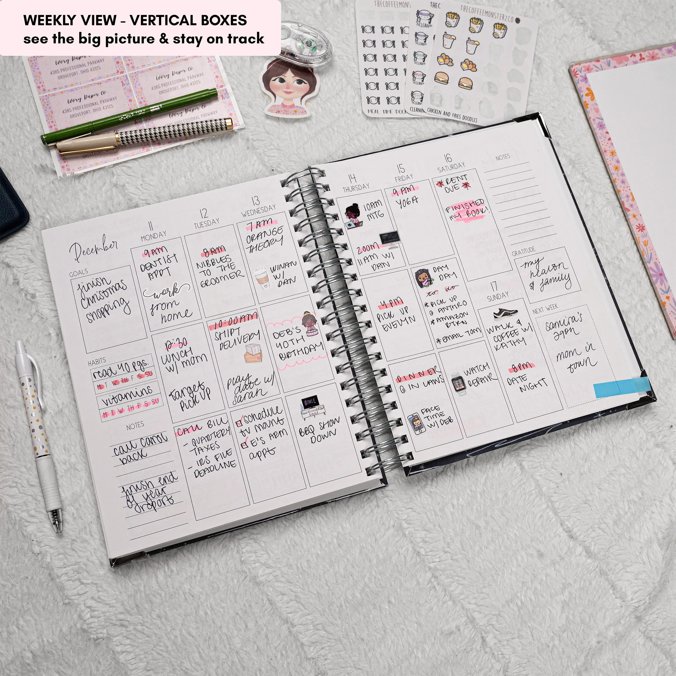 Butterfly Garden | All-In-One Planner (Daily, Weekly & Monthly)