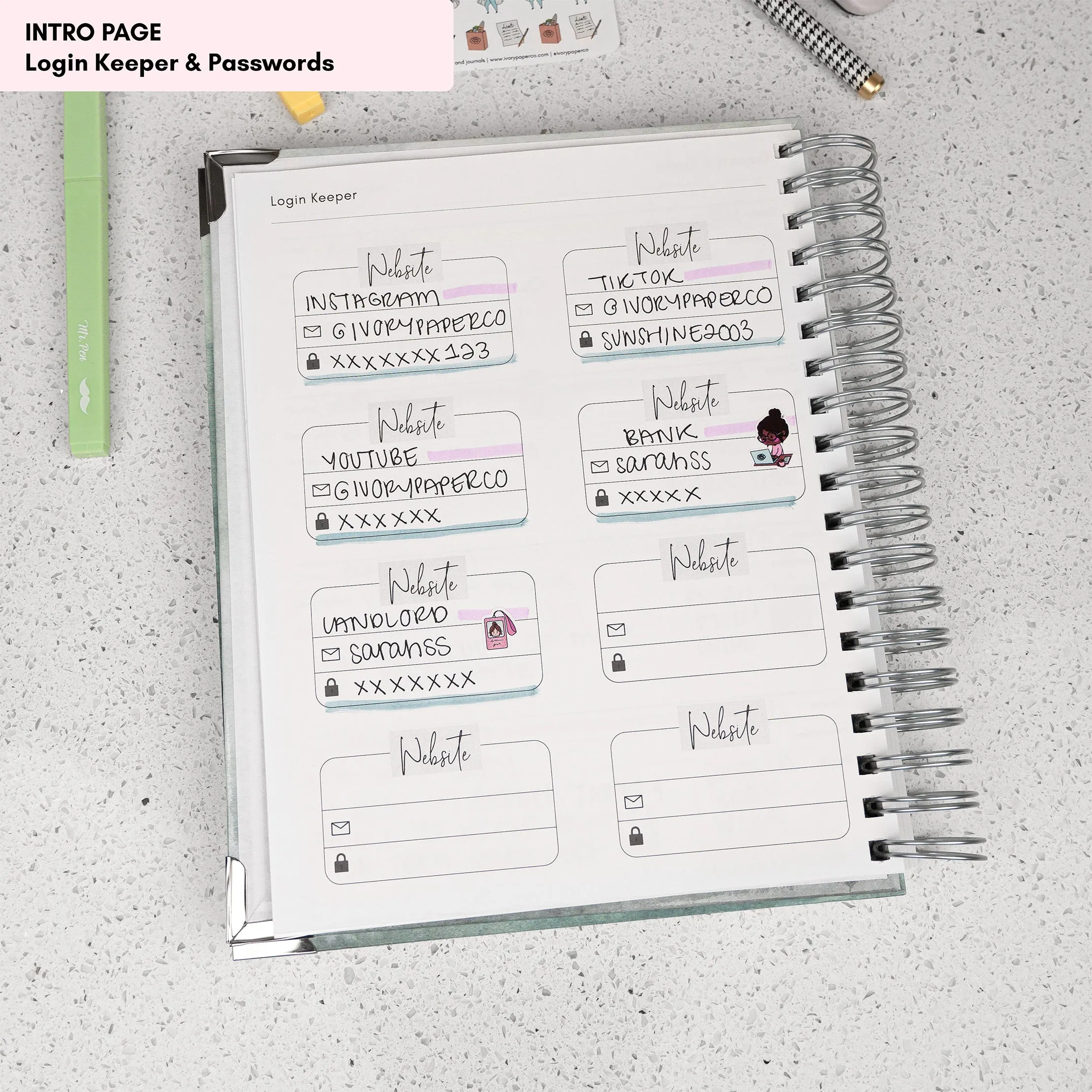 Butterfly Garden | All-In-One Planner (Daily, Weekly & Monthly)