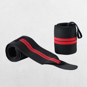 Elastic Wrist Wraps with Durable Support for Weightlifting & Powerlifting Workouts