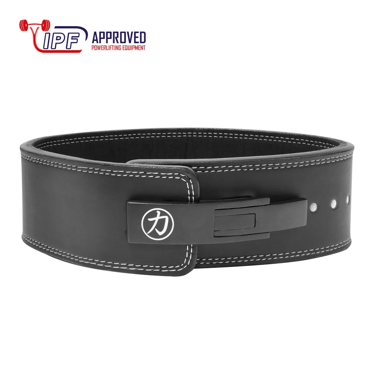 Embossed Black Lever Belt, 13mm - IPF Approved
