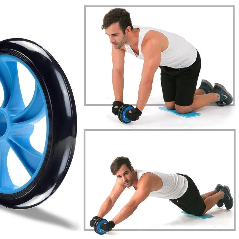 Fitfix Abs Roller Exerciser for Abdominal Exercise Includes Knee Mat & Steel Handle for Grown Up