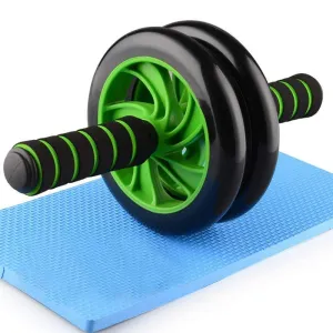 Fitfix Abs Roller Exerciser for Abdominal Exercise Includes Knee Mat & Steel Handle for Grown Up