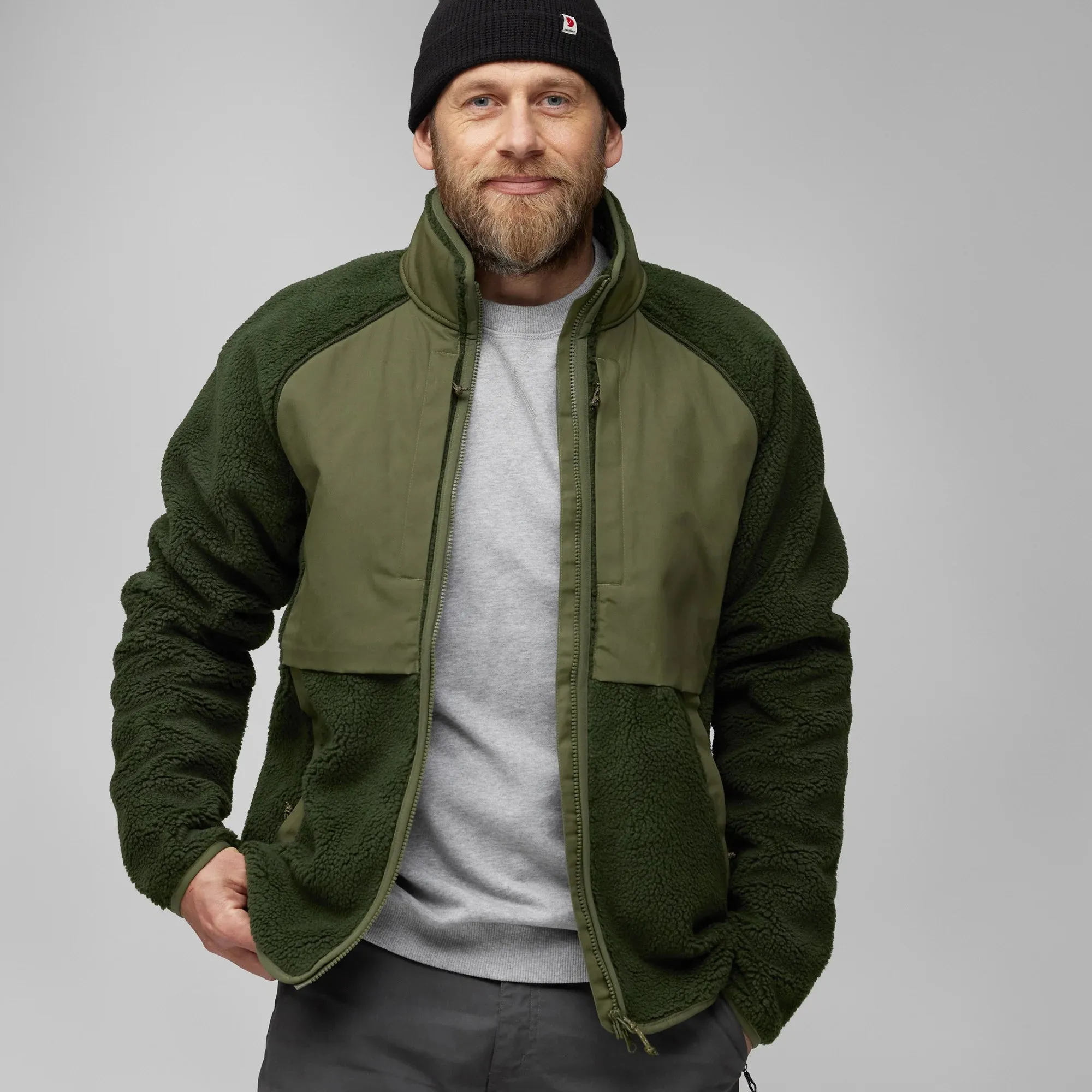 Fjällräven - Vardag Pile Jacket -Deep Forest/Laurel Green