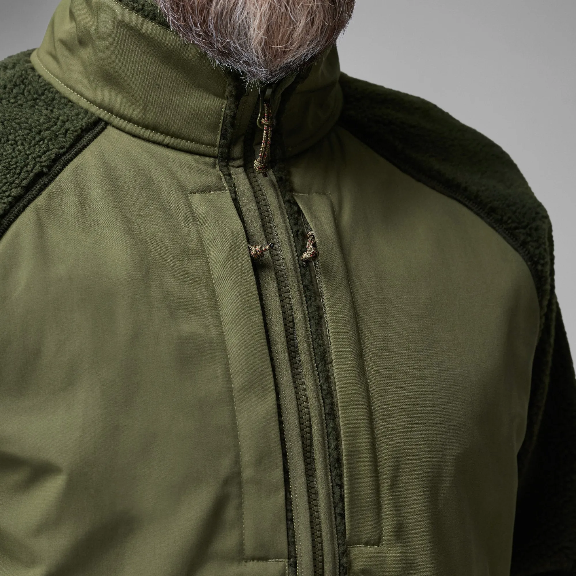 Fjällräven - Vardag Pile Jacket -Deep Forest/Laurel Green