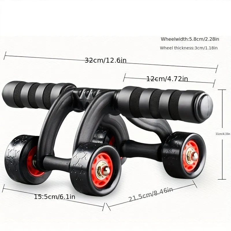 Perfect Power fitness Multifunctional Fitness Equipment Product 4 Wheel Exercise AB Wheel(10 Pack)