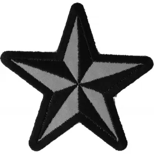 Reflective Nautical Star Novelty Iron on Patch