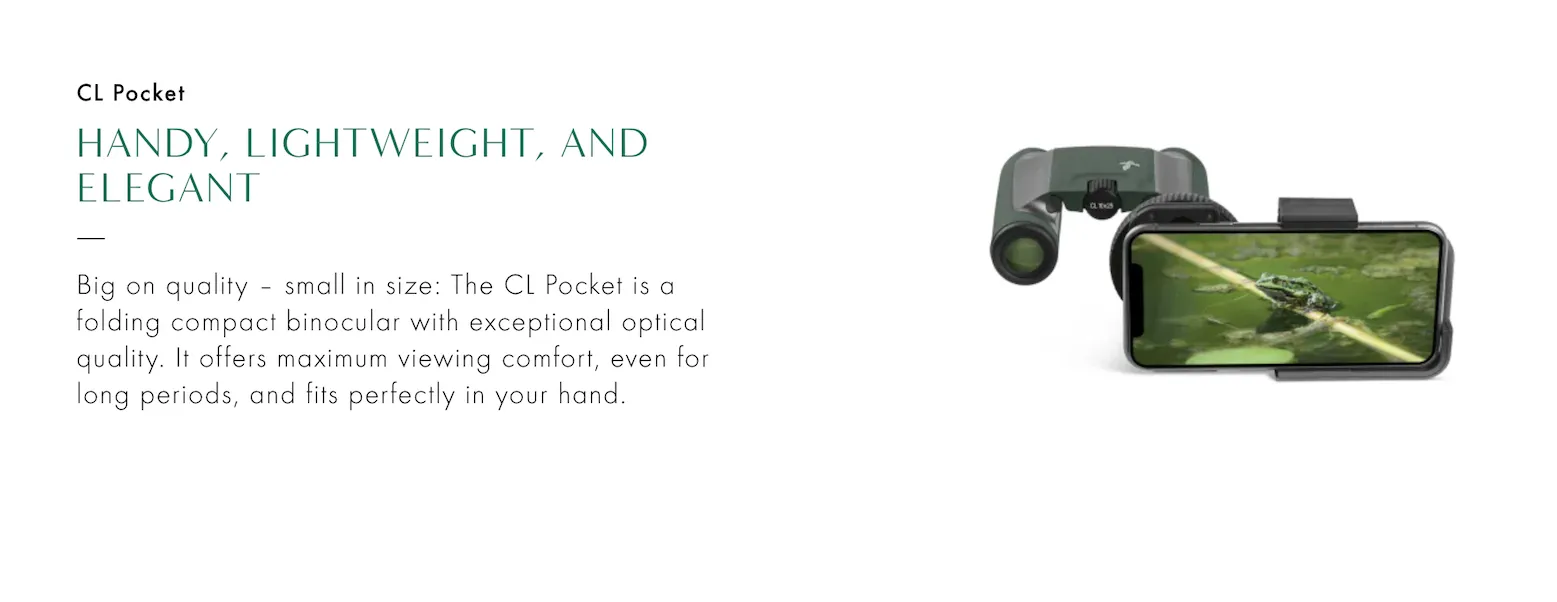 Swarovski CL Pocket 8 x 25 Binoculars