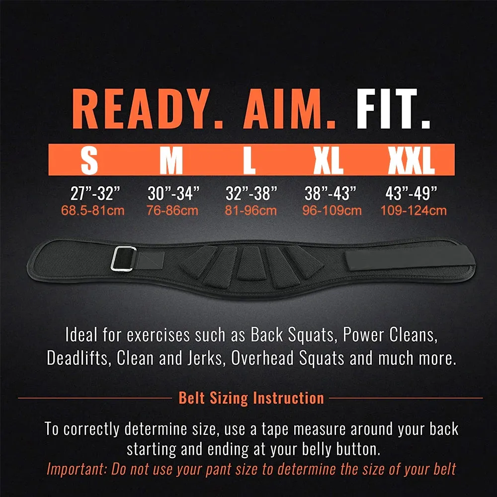 Weight Lifting Waist Back Belts for Sports Fitness Gym Workout Lumbar Back Support, Powerlifting, Strength Training, Squat, Weightlifting