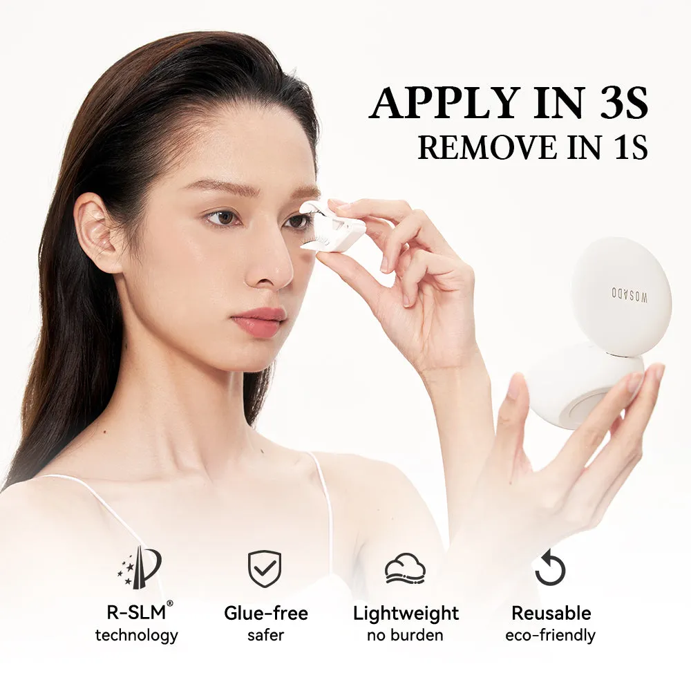 WOSADO® NO.9 Plume Black Soft Magnetic Eyelashes – Upgraded All-in-One Box